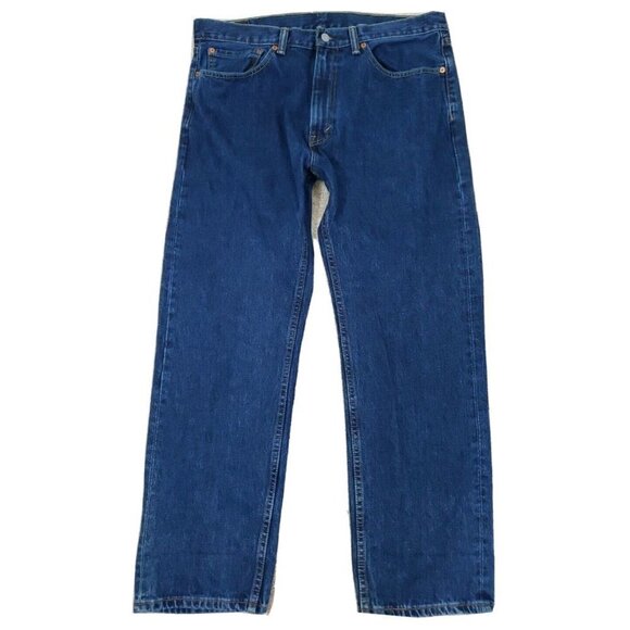 Levi's 505 ~Men's Size 36/30~ Blue Denim REGULAR Fit Straight Leg Jeans Cotton. - Picture 11 of 12